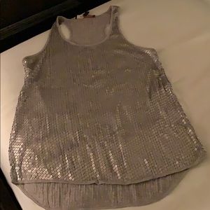 Racer back sequins tank